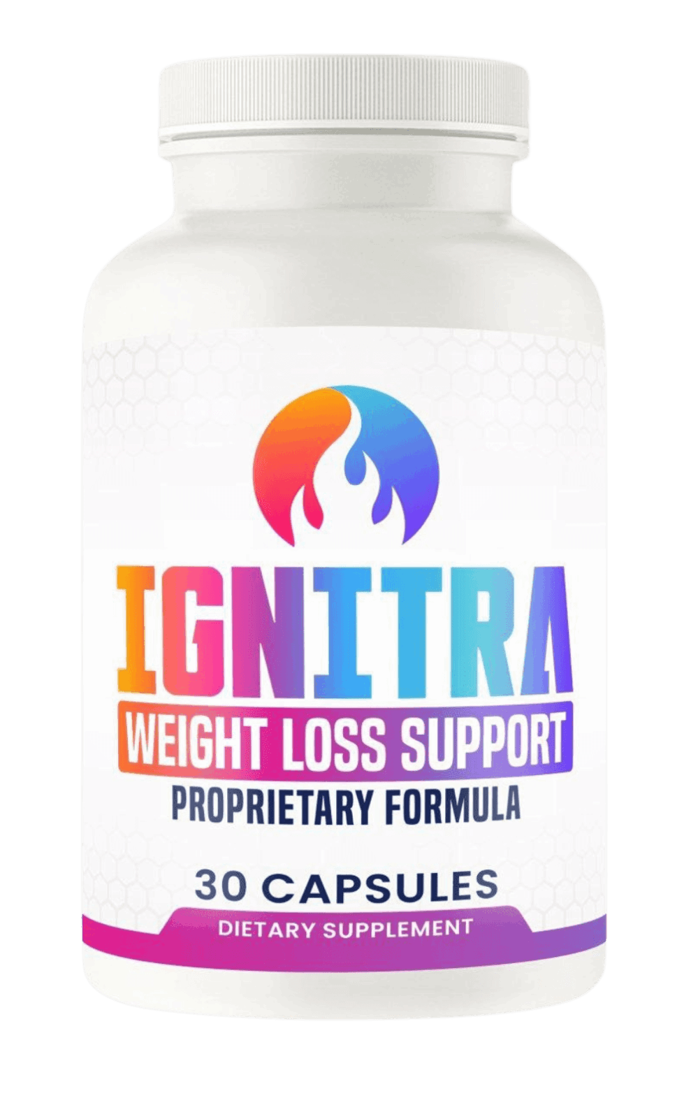 Ignitra supplement bottle with ingredient label